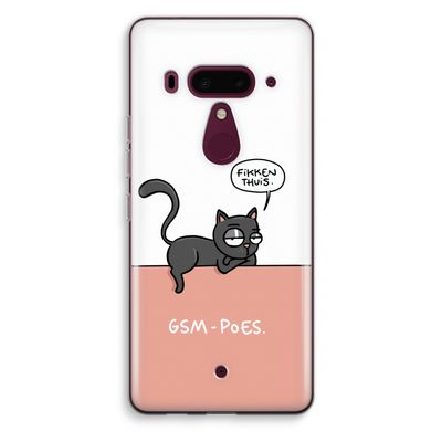 GSM poes: HTC U12+ Transparant Hoesje