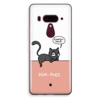 GSM poes: HTC U12+ Transparant Hoesje