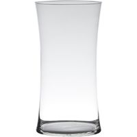 Transparante luxe stijlvolle vaas/vazen van glas 30 x 15 cm   -