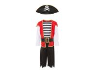 Kinderkostuum voor carnaval (Piraat, 134/140 (8-10 jaar))