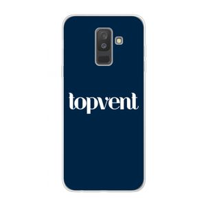 Topvent Navy: Samsung Galaxy A6 Plus (2018) Transparant Hoesje
