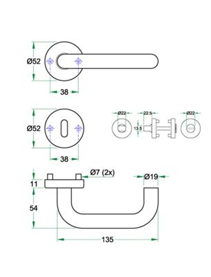 Krukgarn UNO rvs mat PC