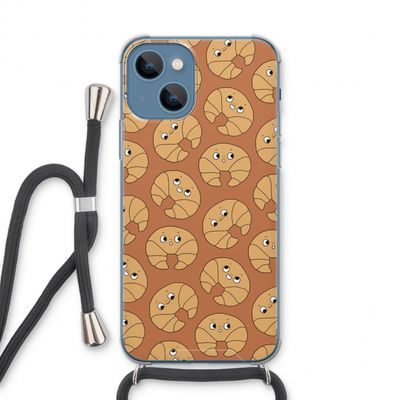 Croissant: iPhone 13 Transparant Hoesje met koord