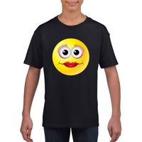 Emoticon t-shirt diva zwart kinderen XL (158-164)  -