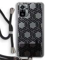 Geometrisch patroon: Xiaomi Redmi Note 10S Transparant Hoesje met koord