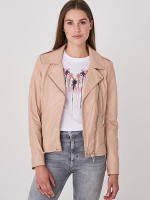 Leren bikerjas