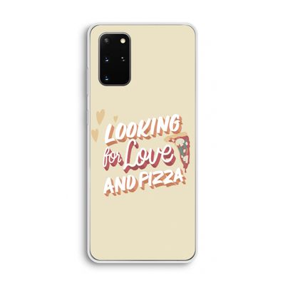 Pizza is the answer: Samsung Galaxy S20 Plus Transparant Hoesje