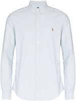Polo Ralph Lauren chemise rayée à logo brodé - Bleu
