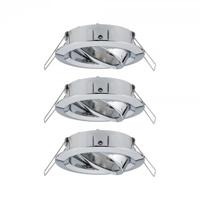 Paulmann 92488 EBL Choose Inbouwring Set van 3 stuks GU10 10 W Chroom - thumbnail