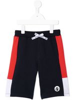 Aigner Kids short à patch logo - Bleu - thumbnail