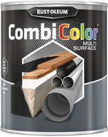 rust-oleum combicolor mat zwart 2.5 ltr - thumbnail