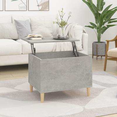 Salontafel 60x44,5x45 cm bewerkt hout betongrijs
