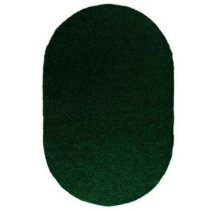 Tapeso Ovaal hoogpolig vloerkleed shaggy Trend effen - jade - 200x300