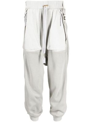 Boris Bidjan Saberi pantalon de jogging à coupe fuselée - Gris