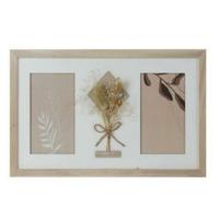 Fotolijsten DKD Home Decor 39 x 1,2 x 22 cm Kristal Natuurlijk Wit Shabby Chic