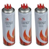 Flame Classics Aanstekergas - 3x - 250 ml - aanstekervulling - butaan gas