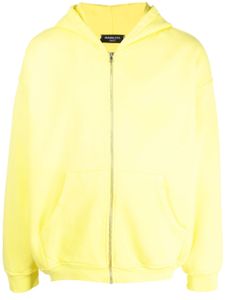 Mainless veste en coton à capuche - Jaune