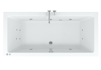 Riho Lusso Easypool ligbad 190x90cm met whirlpool systeem 6+4+2 hydro jets - thumbnail