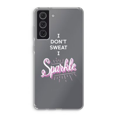 Sparkle quote: Samsung Galaxy S21 FE Transparant Hoesje
