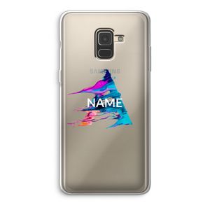 Abstract Spectrum: Samsung Galaxy A8 (2018) Transparant Hoesje