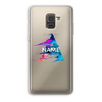 Abstract Spectrum: Samsung Galaxy A8 (2018) Transparant Hoesje