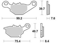 TRW Brake pad mcb 772 si sintered metal