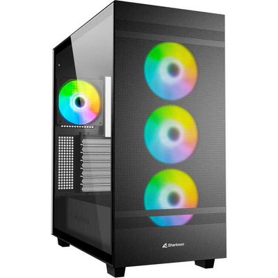 Sharkoon Rebel C50 Black RGB midi tower behuizing