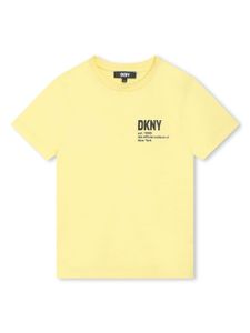 Dkny Kids t-shirt en coton à logo imprimé - Jaune