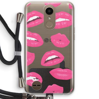 Bite my lip: LG K10 (2017) Transparant Hoesje met koord