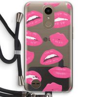 Bite my lip: LG K10 (2017) Transparant Hoesje met koord