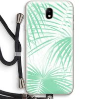 Palmbladeren: Samsung Galaxy J7 (2017) Transparant Hoesje met koord