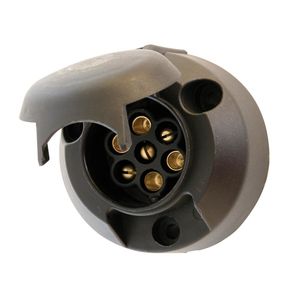 Stekkerdoos 7-polig kunststof met mistlichtschakelaar 0410005