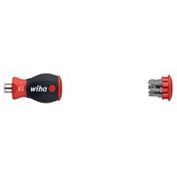 WIHA Magazijnbithouder Stubby magnetisch 1/4" 3801-01 SL/PH