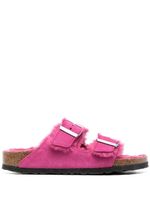 Birkenstock sandales en daim Arizona à intérieur lainé - Rose