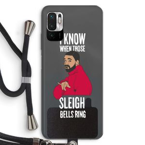 Sleigh Bells Ring: Xiaomi Redmi Note 10 5G Transparant Hoesje met koord