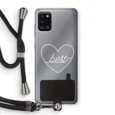 Best heart pastel: Samsung Galaxy A31 Transparant Hoesje met koord
