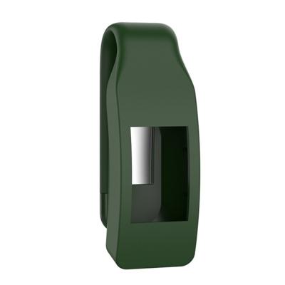 Slimme horloge silicone clip knop beschermende case voor Fitbit Inspire HR (Army Green)