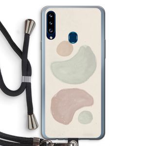 Geo #10: Samsung Galaxy A20s Transparant Hoesje met koord