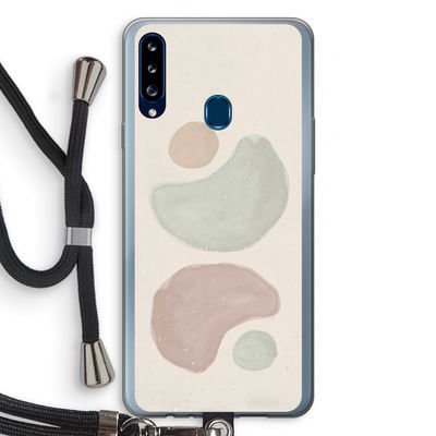 Geo #10: Samsung Galaxy A20s Transparant Hoesje met koord