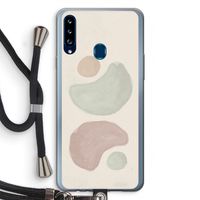 Geo #10: Samsung Galaxy A20s Transparant Hoesje met koord