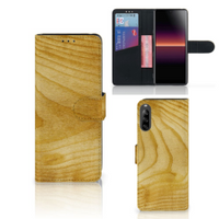 Sony Xperia L4 Book Style Case Licht Hout