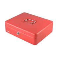 Geldkist cassette rood 30x24x9cm Geldkist cassette rood 30x24x9cm