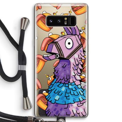 Loot Burger: Samsung Galaxy Note 8 Transparant Hoesje met koord
