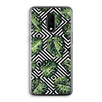 Geometrische jungle: OnePlus 7 Transparant Hoesje