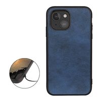Casecentive Shockproof Leren back case iPhone 13 Mini blauw - 8720153794459
