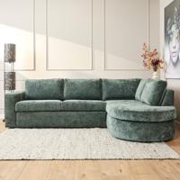 MySofa Alma | 2,5 zits + divan rechts | Groen