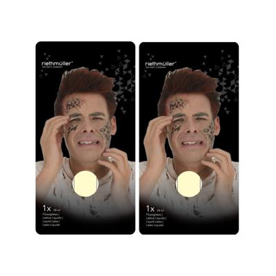 Amscan Latex schmink/makeup - 2x - 28 ml - nep wonden - halloween - horror Amscan Latex schmink/makeup - 2x - 28 ml - nep wonden - halloween - horror