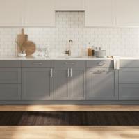 Vloerkleed rechthoekig 60x300 cm bamboe donkerbruin