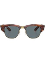 Ray-Ban lunettes de soleil Mega Clubmaster à effet écaille de tortue - Marron