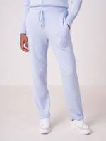Gebreide joggingbroek met omgeslagen zoom